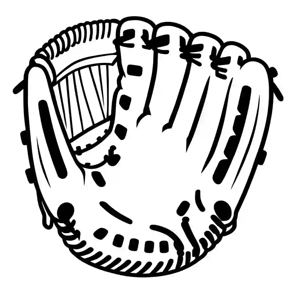 Baseball Glove coloring pages